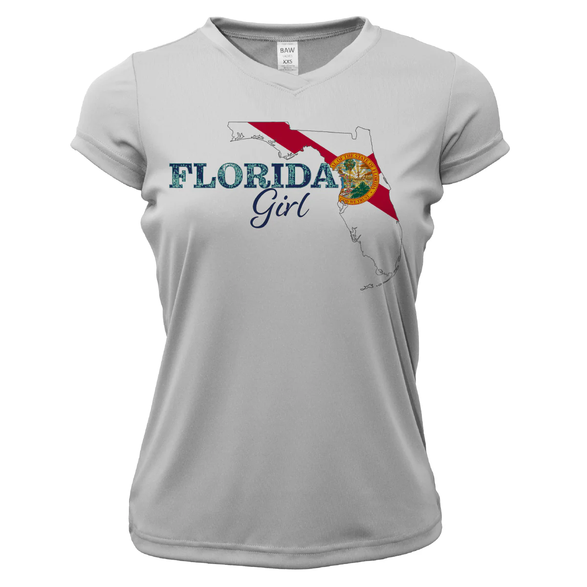 Tarpon Springs Florida Girl Women's Short Sleeve UPF 50+ Dry-Fit Shirt - Image 5