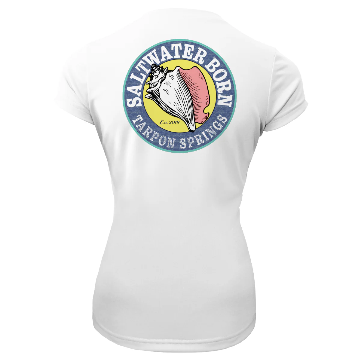 Tarpon Springs Florida Girl Women's Short Sleeve UPF 50+ Dry-Fit Shirt - Image 8