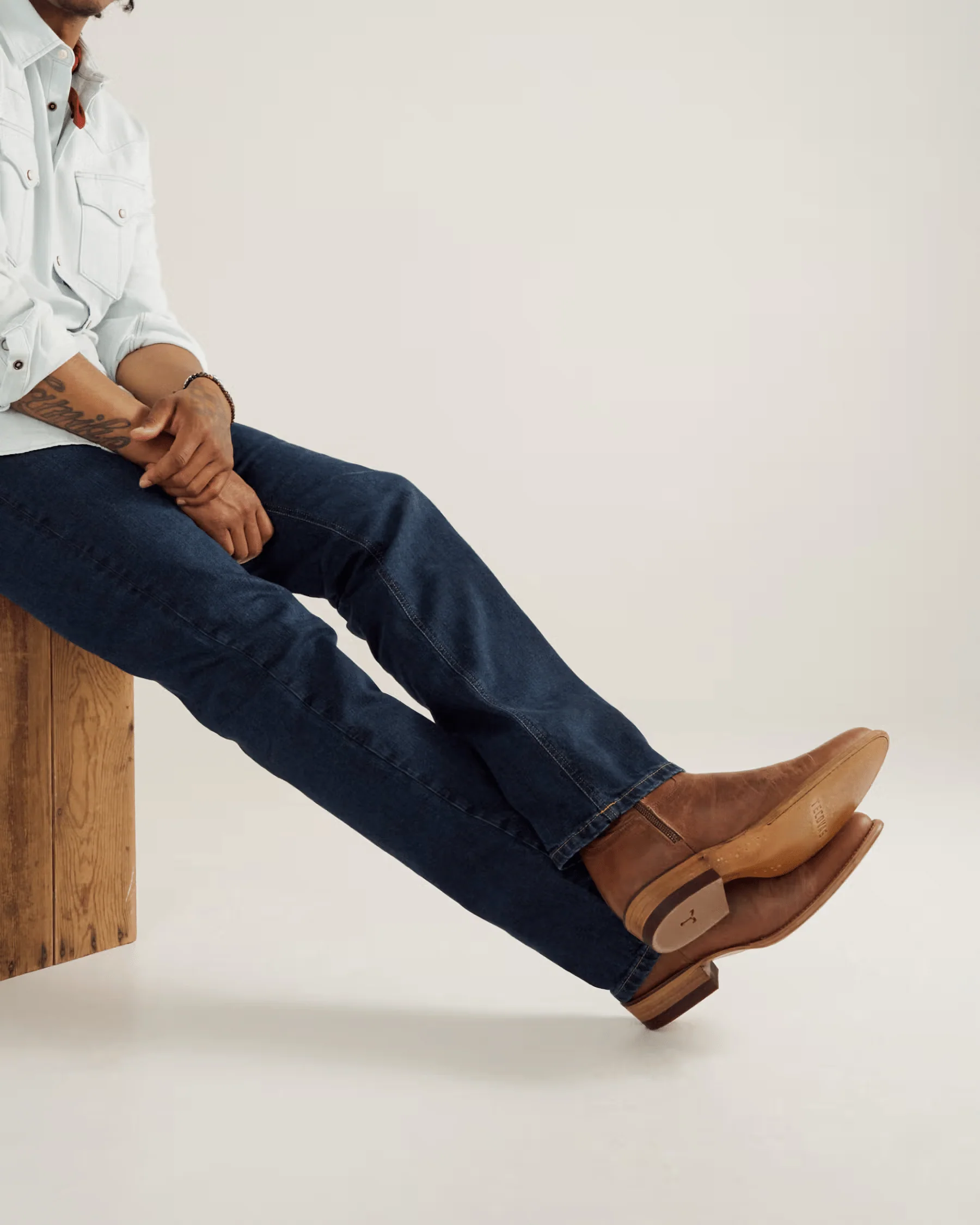 Tecovas Men's The Dean Scotch Goat Western Zip Boots - Image 6