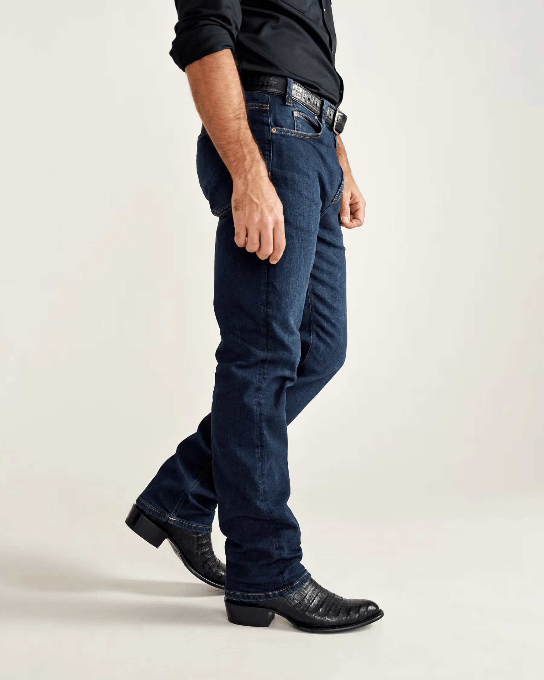 Tecovas Men's The Dillon Midnight Caiman Exotic Boots - Image 7