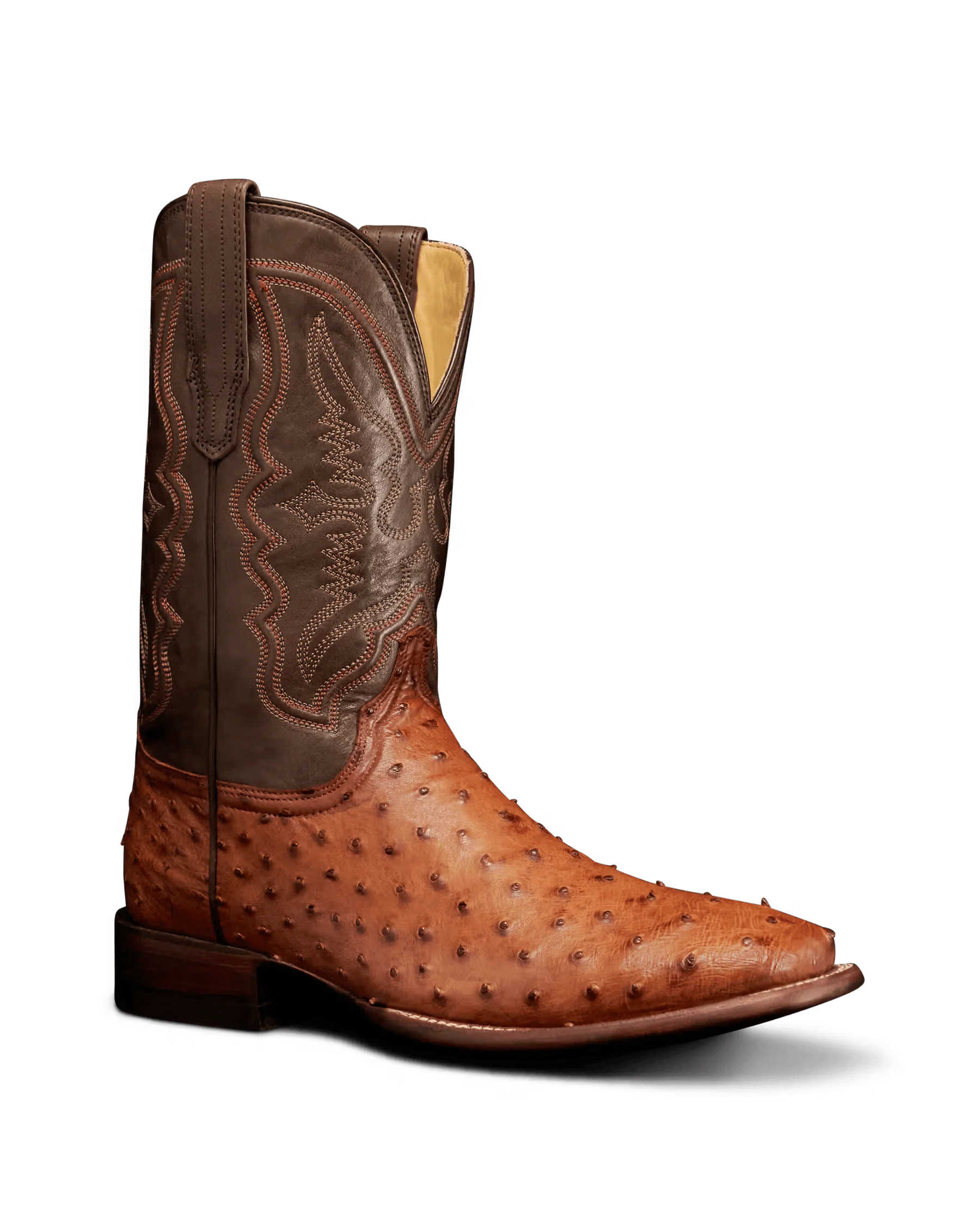 Tecovas Men's The Emmitt Brown Ostrich Exotic Boots