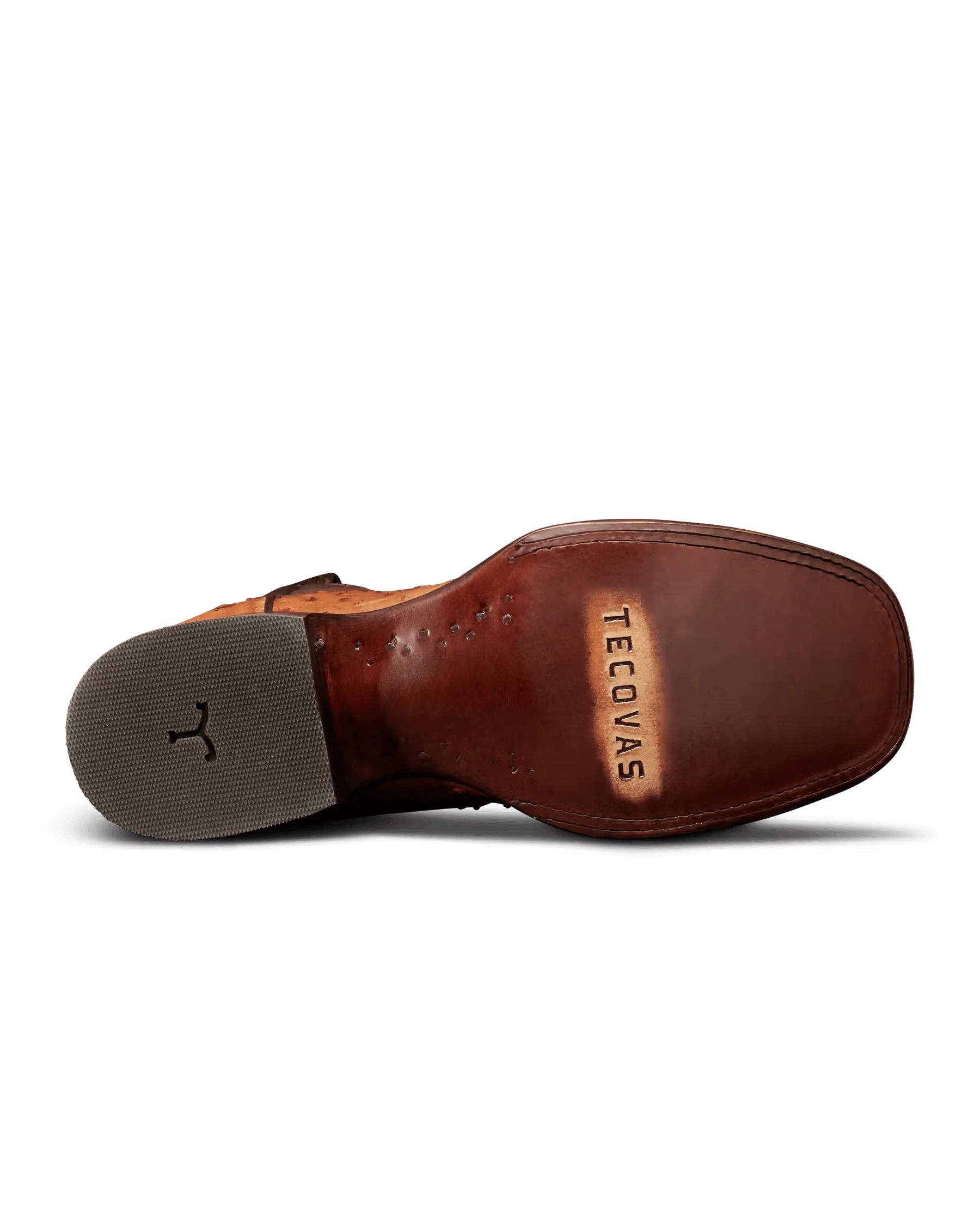 Tecovas Men's The Emmitt Brown Ostrich Exotic Boots - Image 3