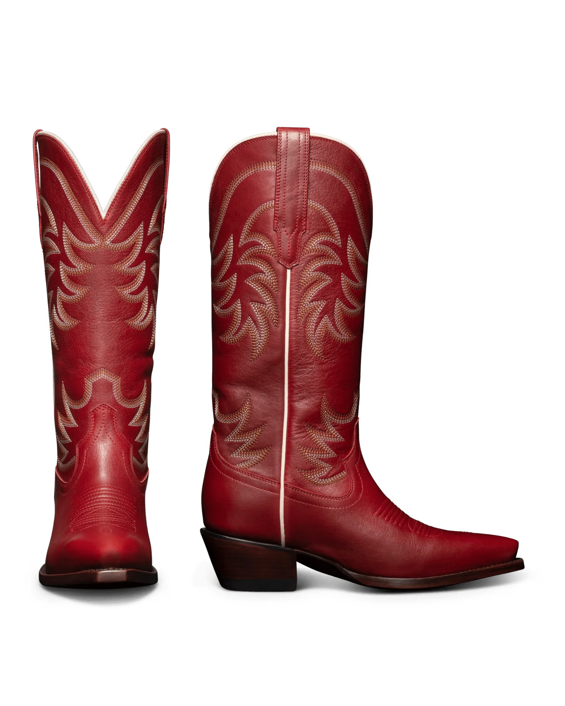 Tecovas Women's The Annie Scarlet Cowhide Cowgirl Boots - Image 2