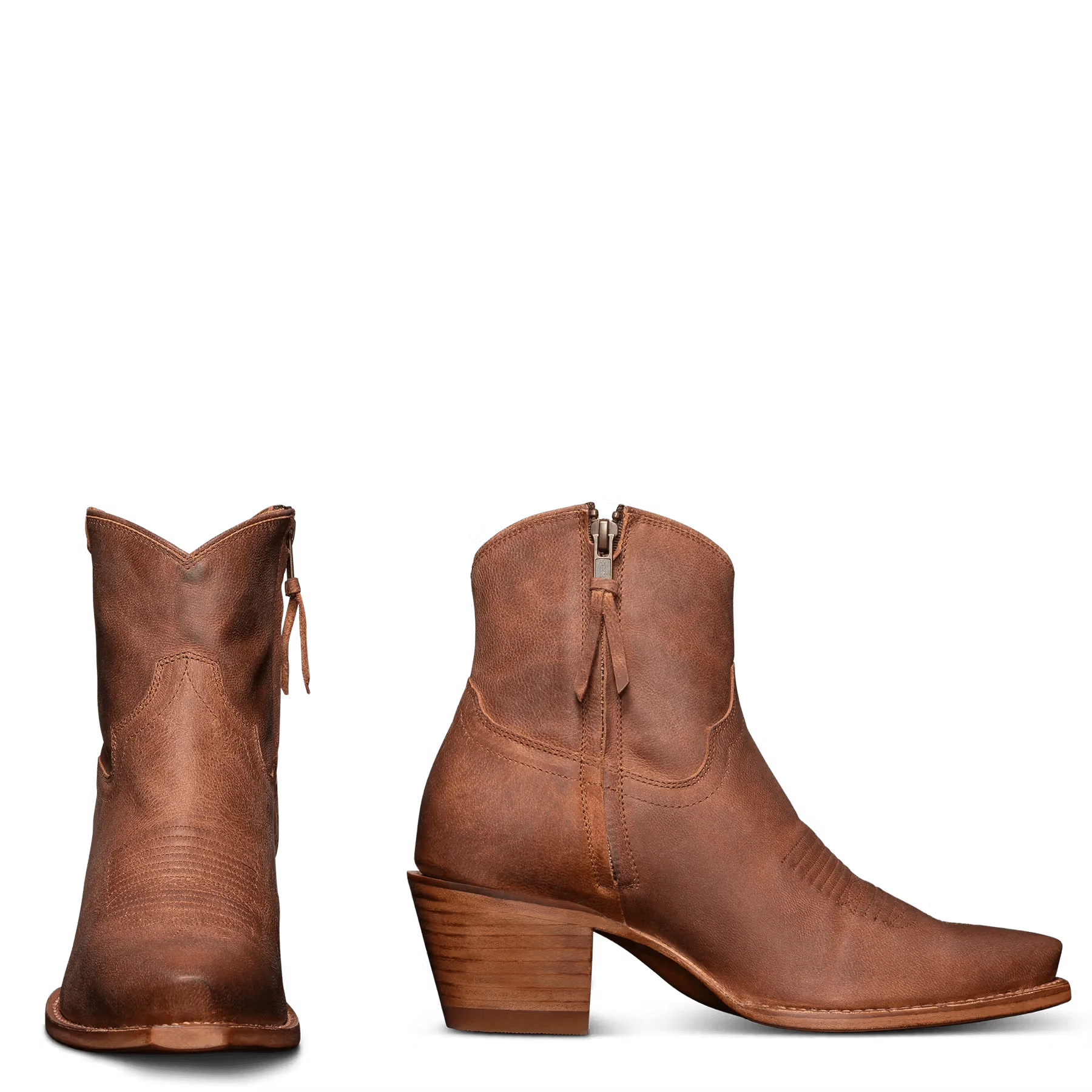 Tecovas Women's The Daisy Scotch Goat Cowgirl Booties - Image 2