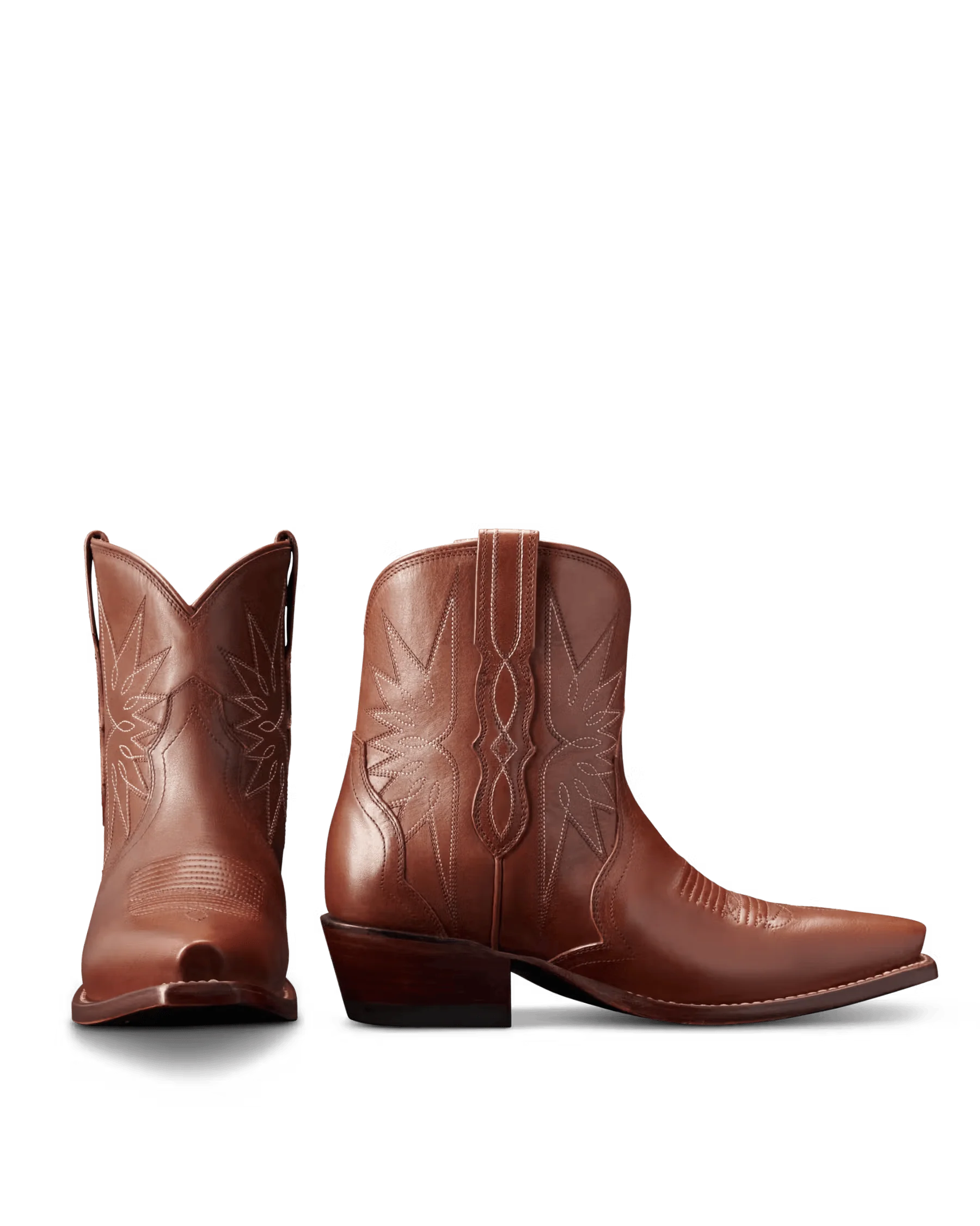 Tecovas Women's The Lynn Saddle Brown Cowboy Boots - Image 4