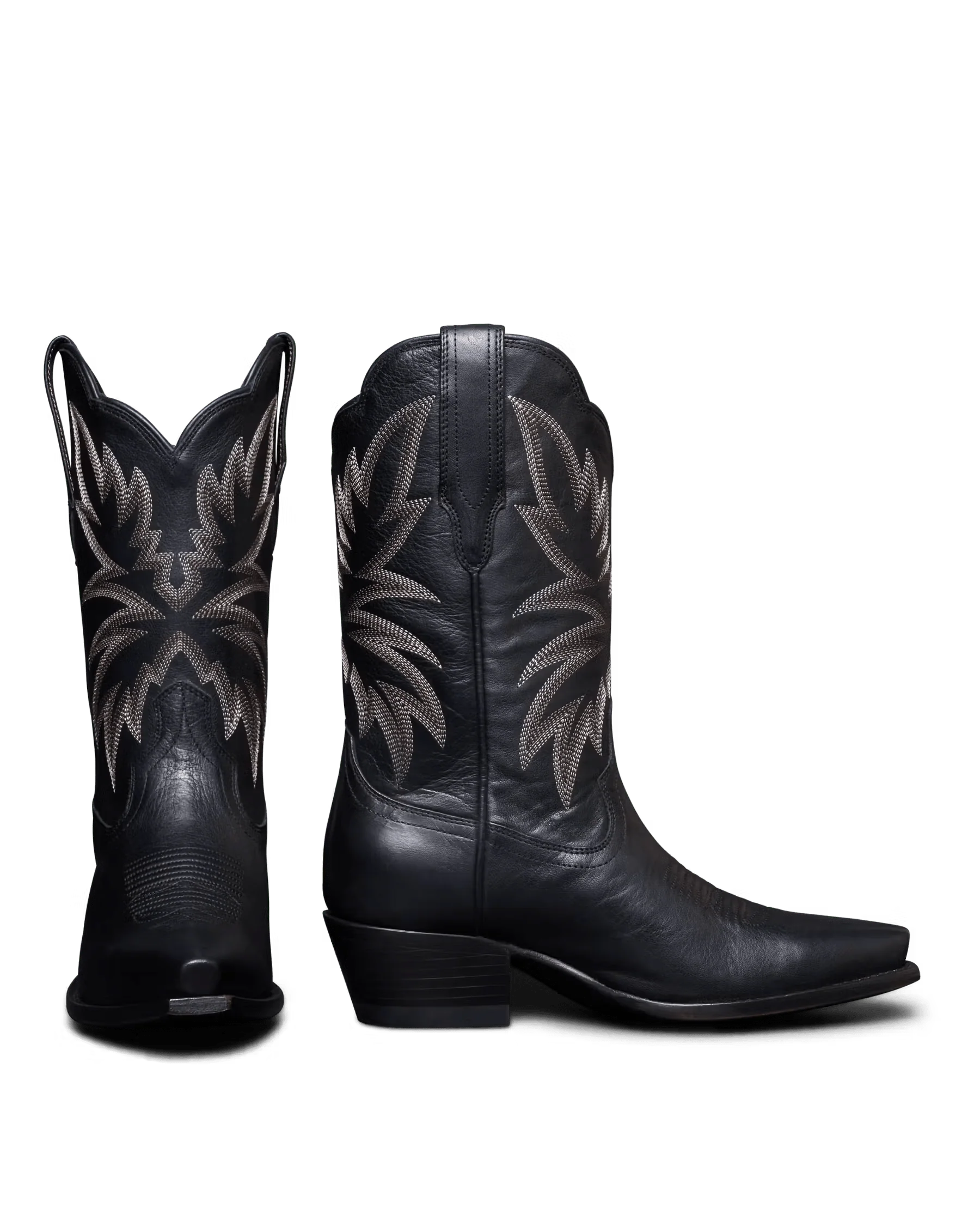 Tecovas Women's The Sadie Midnight Cowhide Cowgirl Boots - Image 2