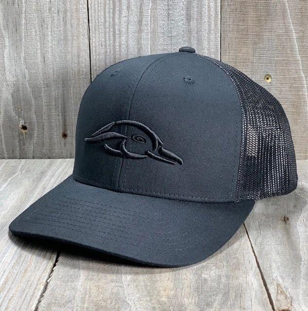 "The Ghost" Black with Black 3D Logo and Black Mesh - Image 2
