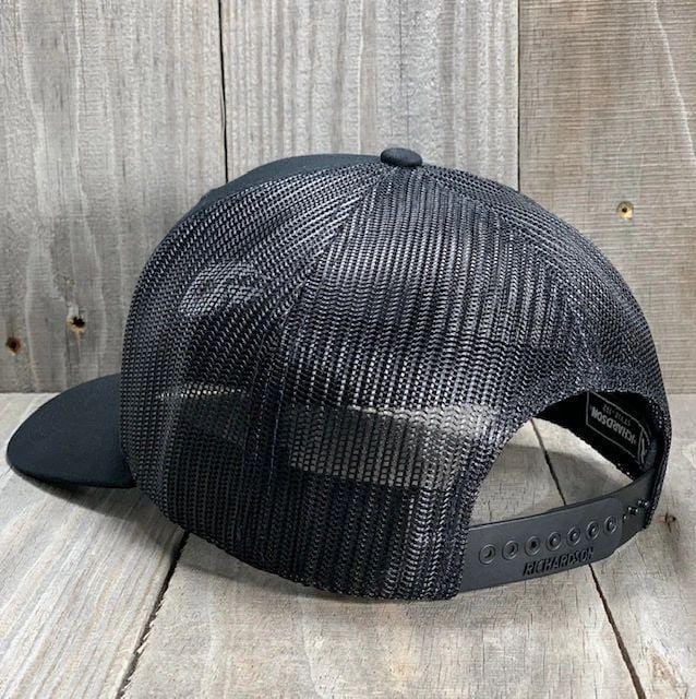 "The Ghost" Black with Black 3D Logo and Black Mesh - Image 3