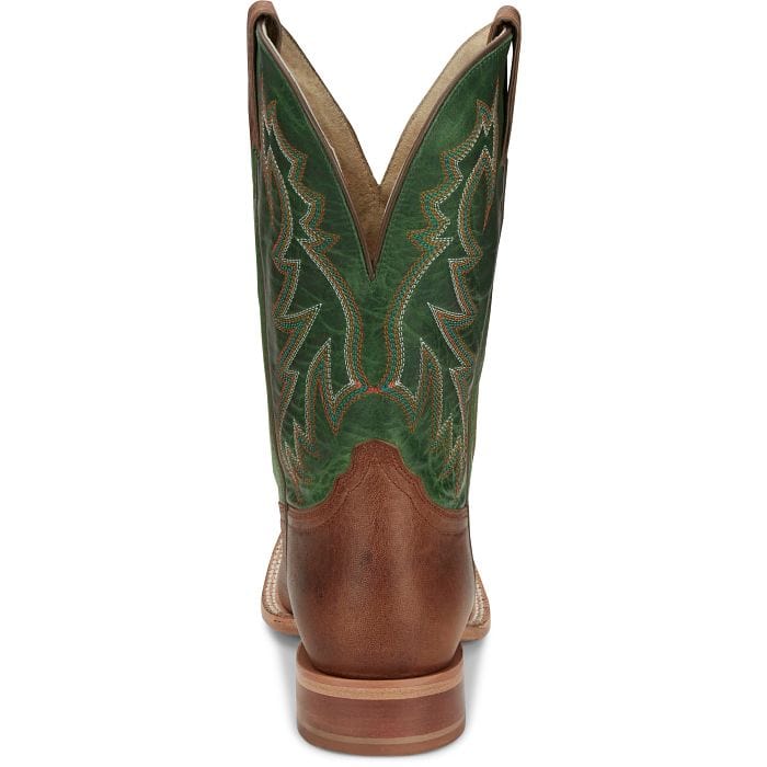 Tony Lama Men's Luciano Brown/Green Western Boot TL3031 - Image 6
