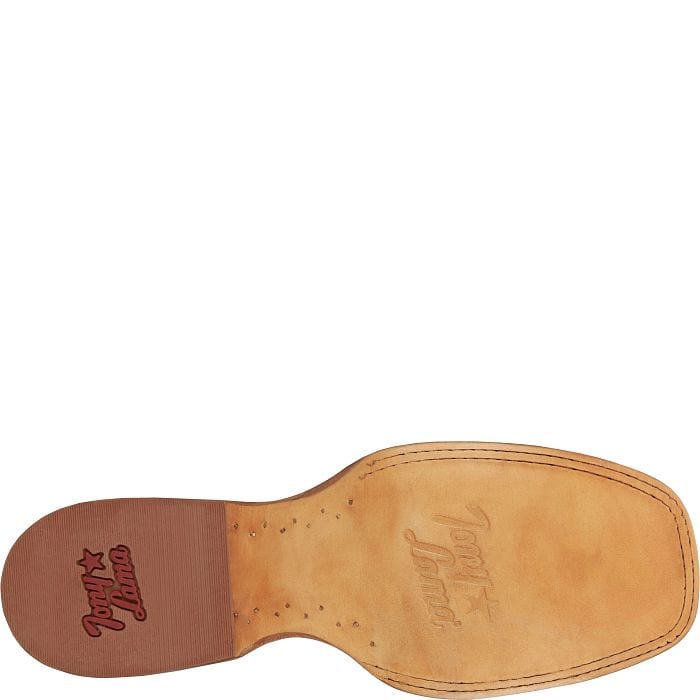 Tony Lama Men's Luciano Brown/Green Western Boot TL3031 - Image 7