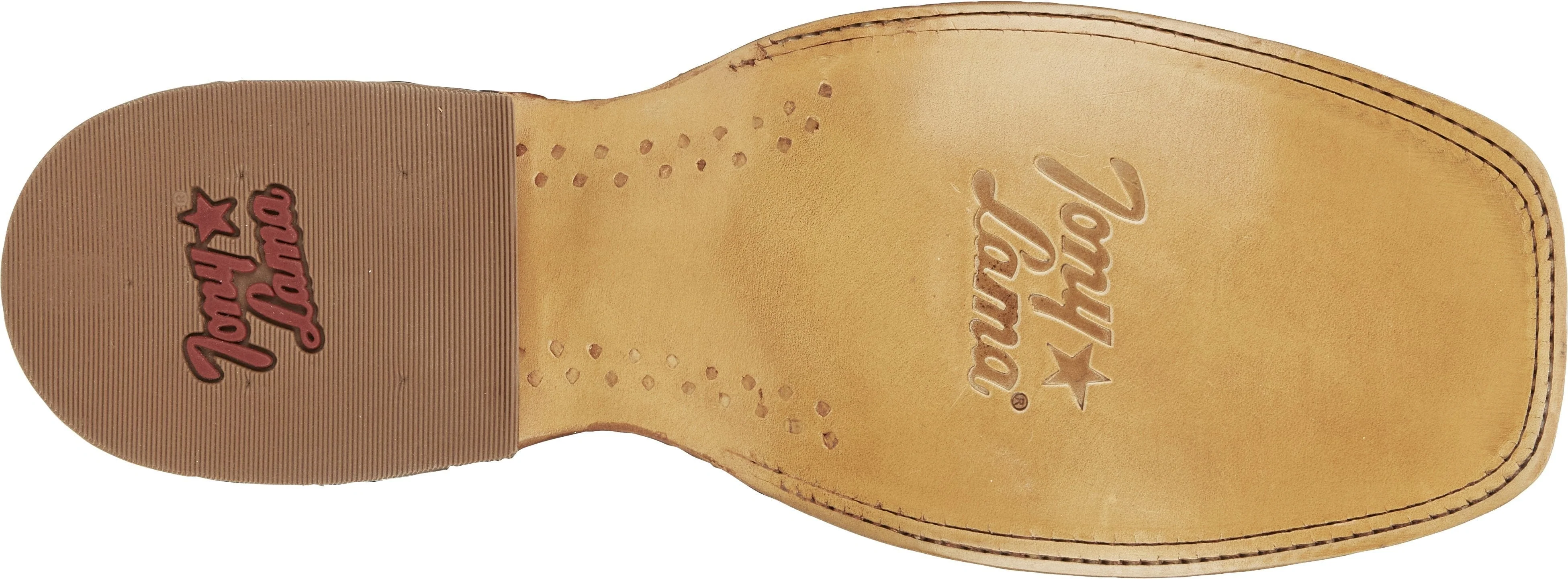 Tony Lama Men's Quaid Full Quill Brown Square Toe Western Boot TL5354 - Image 9