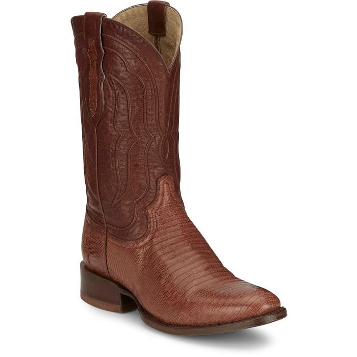 Tony Lama Kirtland Cognac Lizard Western Boots DR5152