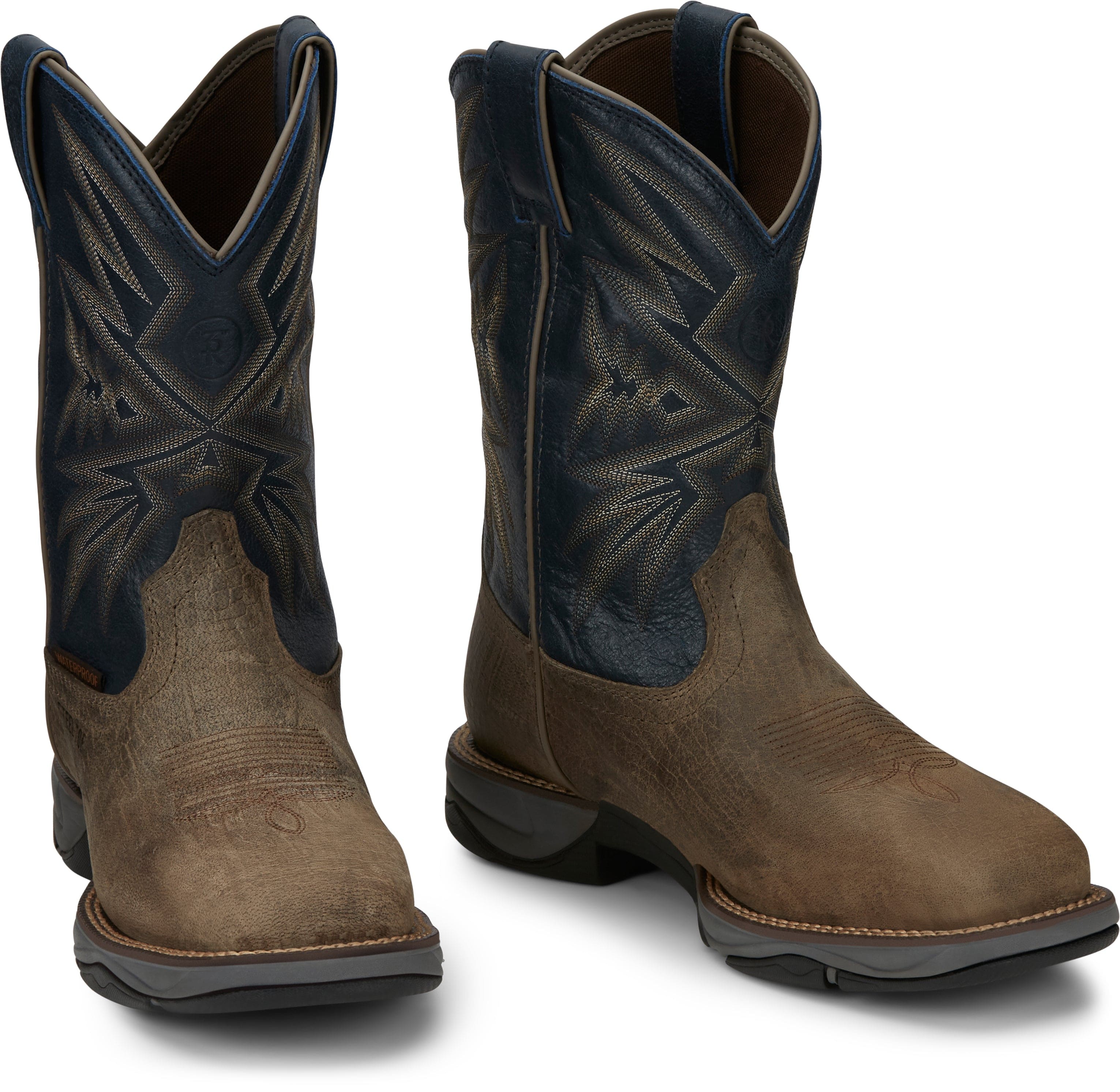 Tony Lama Men's 3R™ Bartlett Stone Brown Steel Toe Work Boots RR3361 - Image 7