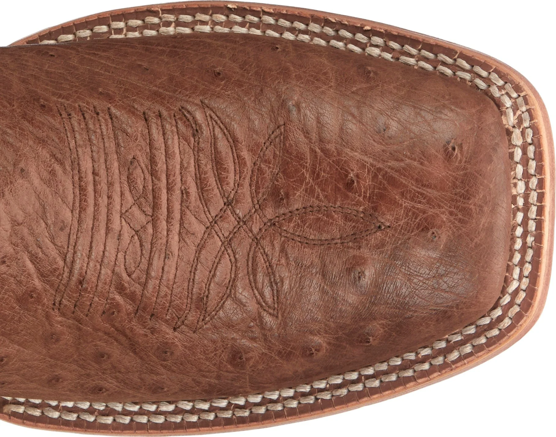 Tony Lama Men's Alamosa Brown Smooth Ostrich Western Boots SA6102 - Image 4