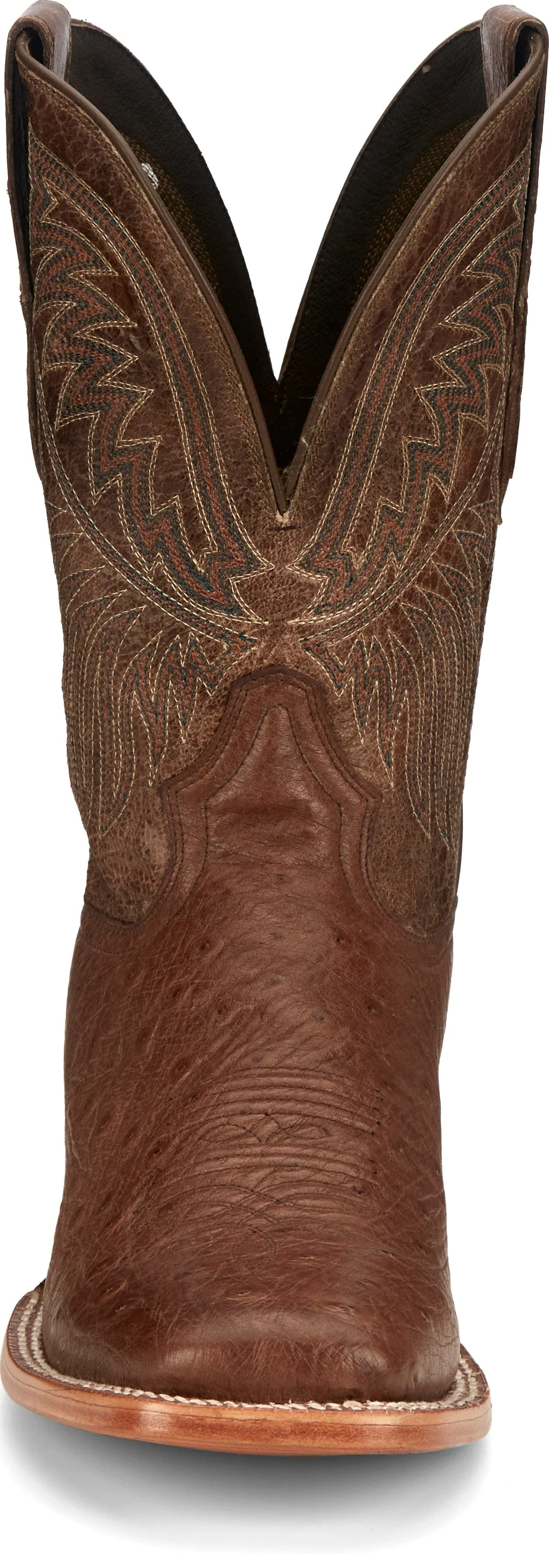 Tony Lama Men's Alamosa Brown Smooth Ostrich Western Boots SA6102 - Image 5