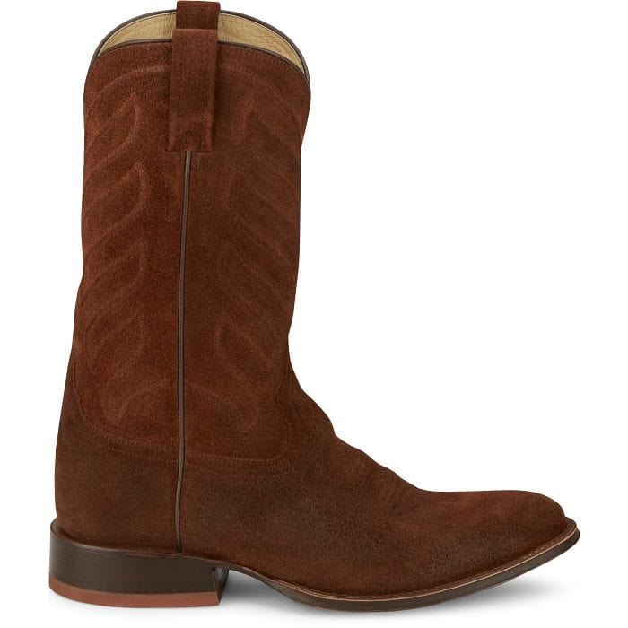 Tony Lama Men's Amado 12" Cognac Suede Western Boot DR3040 - Image 2