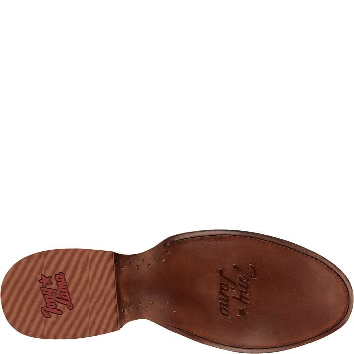 Tony Lama Men's Amado 12" Cognac Suede Western Boot DR3040 - Image 6