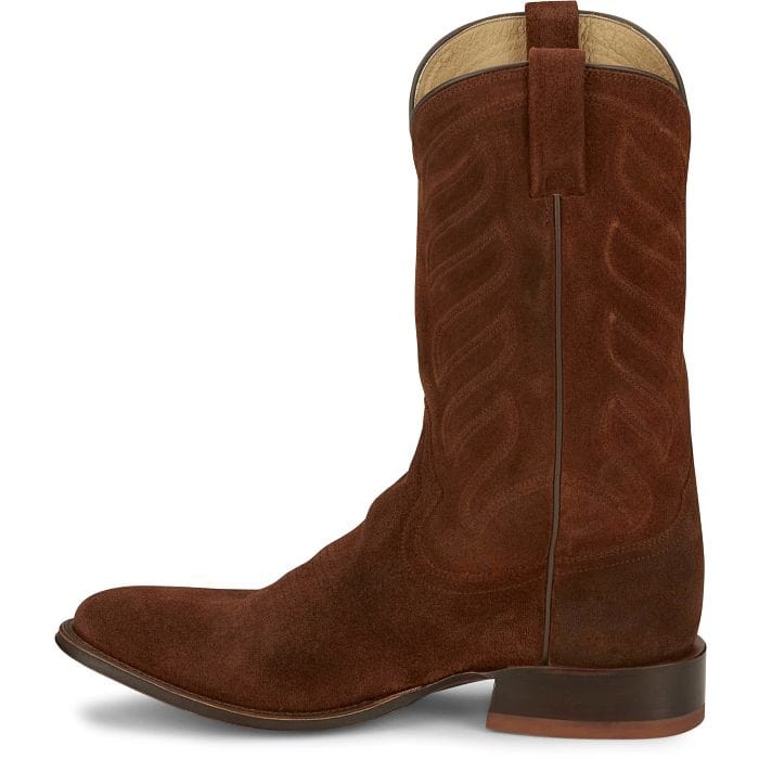 Tony Lama Men's Amado 12" Cognac Suede Western Boot DR3040 - Image 8