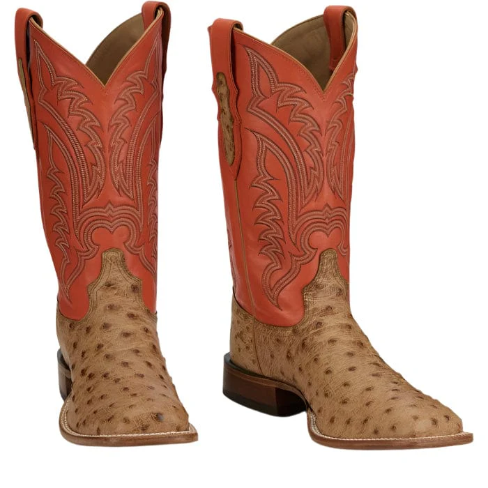 Tony Lama Men's Damilano Umber Full Quill Ostrich Western Boot EP8278 - Image 8