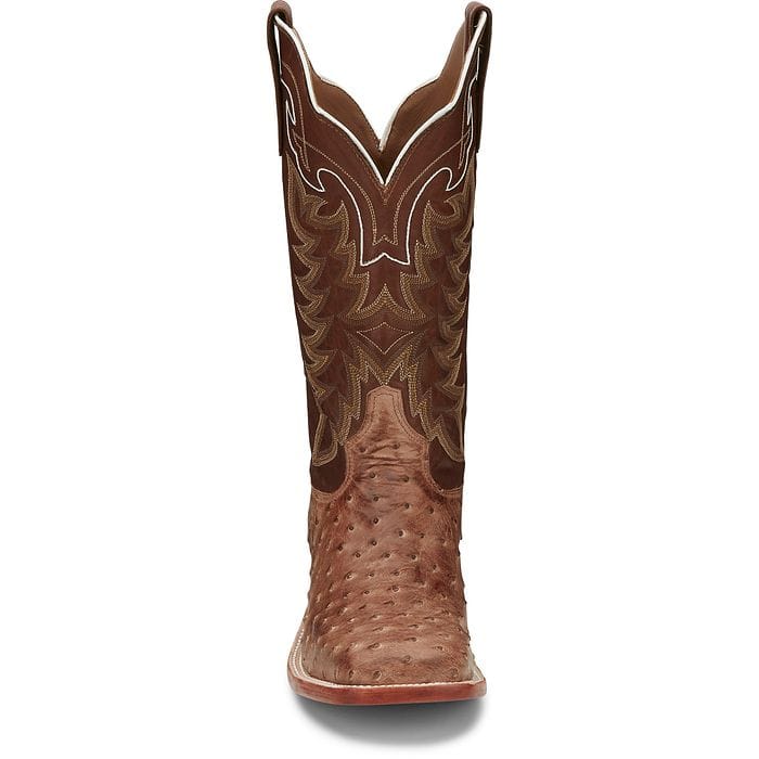 Tony Lama Men's Desert Sand Hays Full Quill Ostrich Exotic Boots E9323 - Image 3