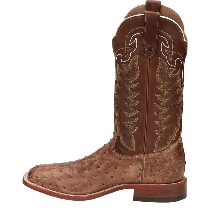 Tony Lama Men's Desert Sand Hays Full Quill Ostrich Exotic Boots E9323 - Image 4