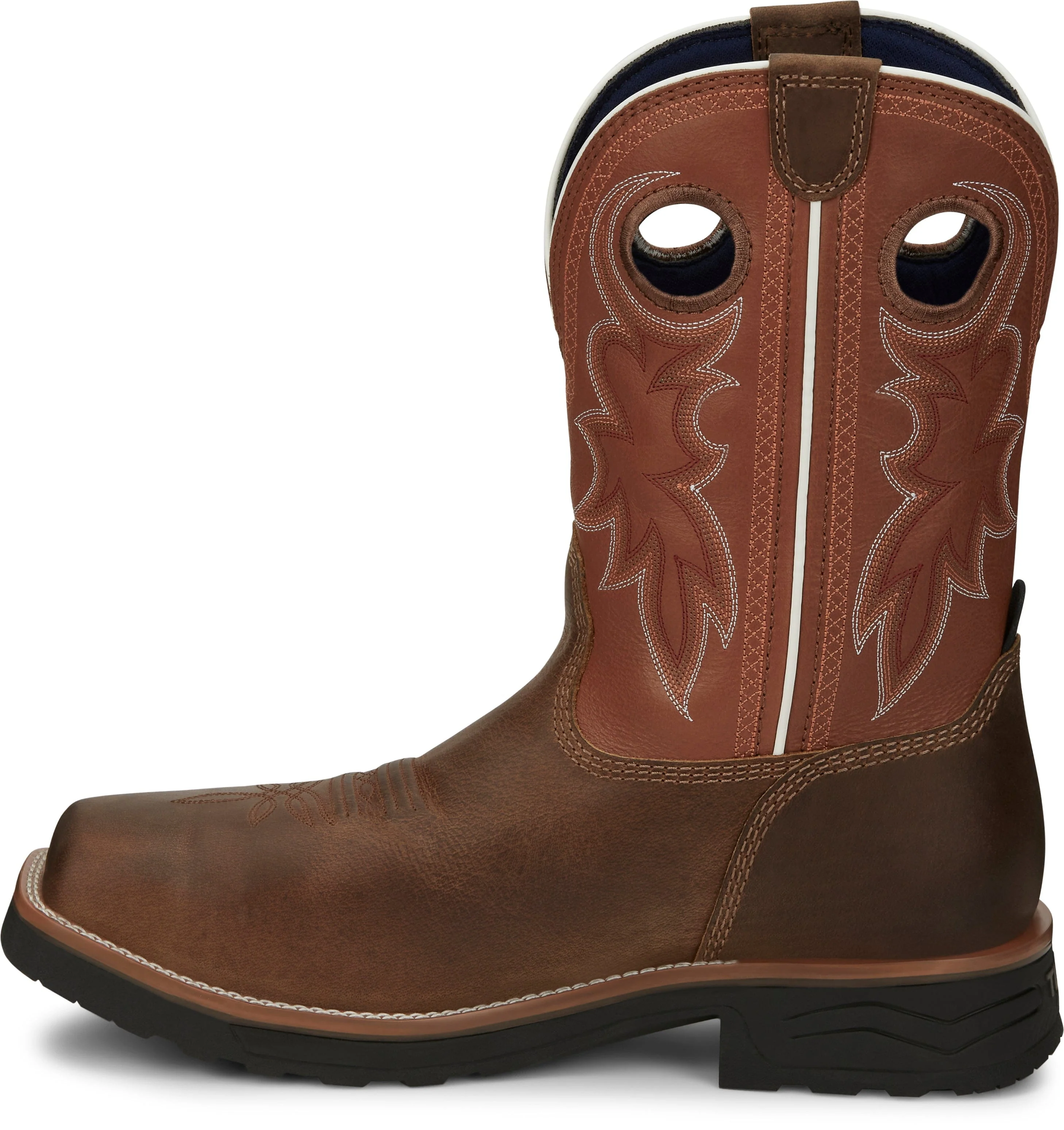Tony Lama Men's Fireball Tan Waterproof Compote Toe Work Boots TW3300 - Image 4