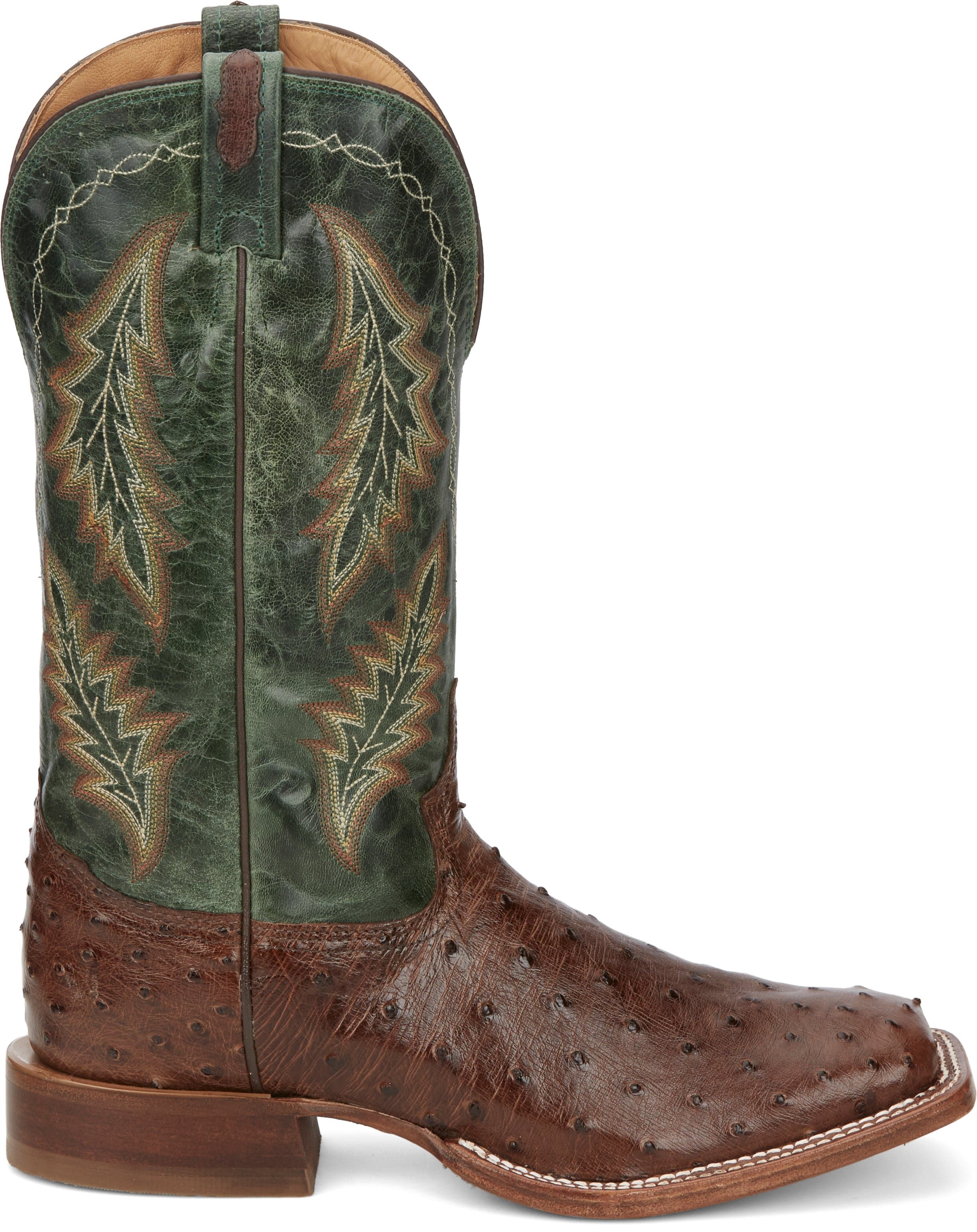 Tony Lama Men's Hayden Bourbon Brown Ostrich Exotic Western Boots EP8270 - Image 3
