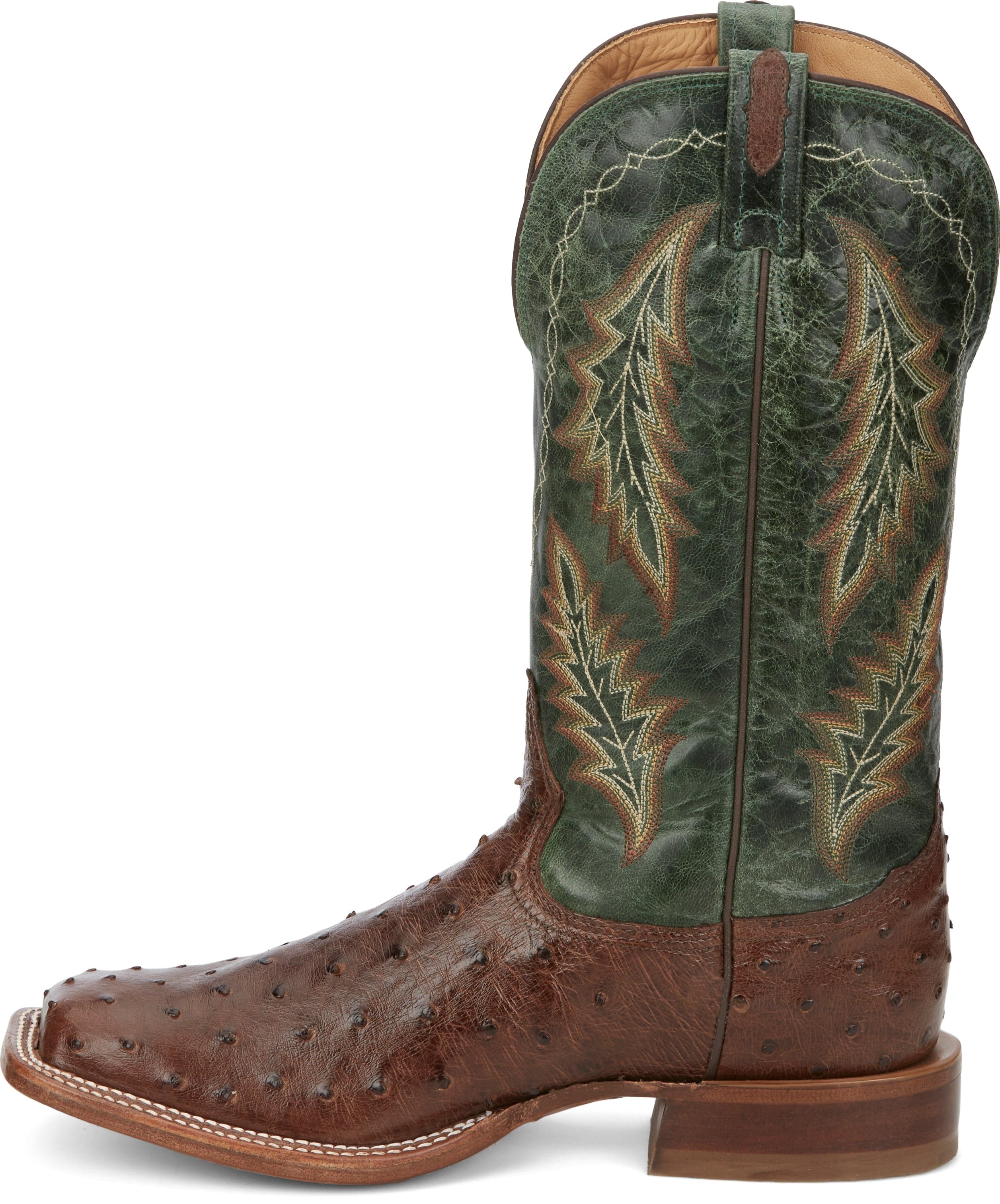 Tony Lama Men's Hayden Bourbon Brown Ostrich Exotic Western Boots EP8270 - Image 4