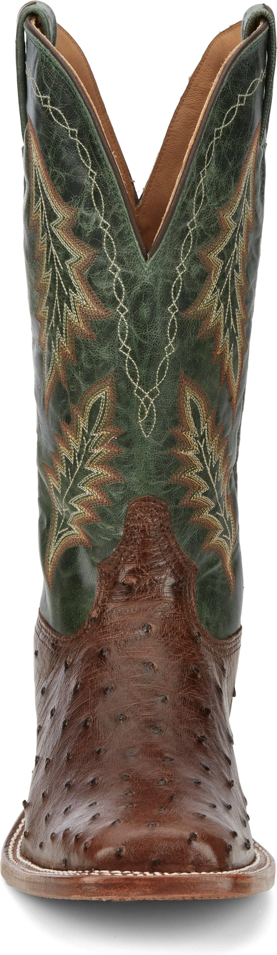 Tony Lama Men's Hayden Bourbon Brown Ostrich Exotic Western Boots EP8270 - Image 6