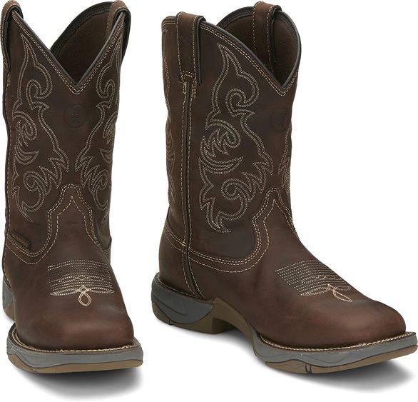 Tony Lama Men's Junction Dark Brown Waterproof Square Toe Work Boots RR3353 - Image 7