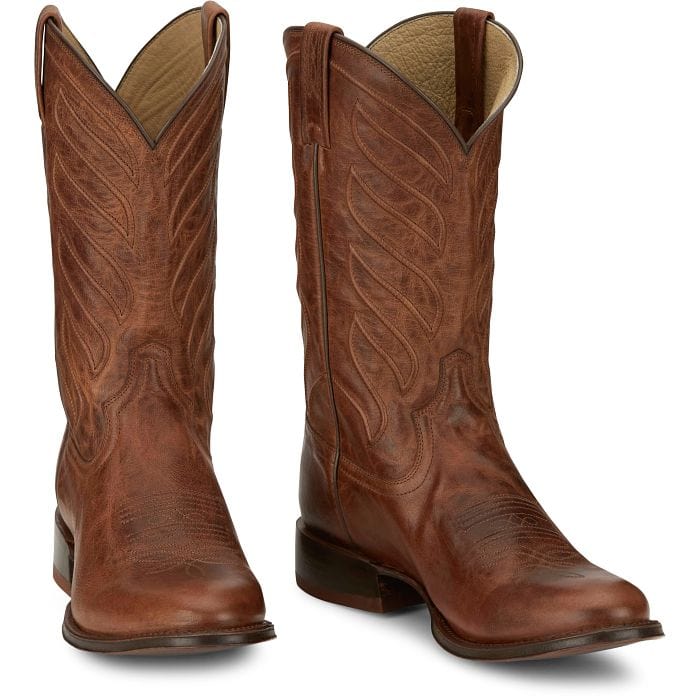 Tony Lama Men's Lenado 12" Tawny Western Boot DR3038 - Image 4