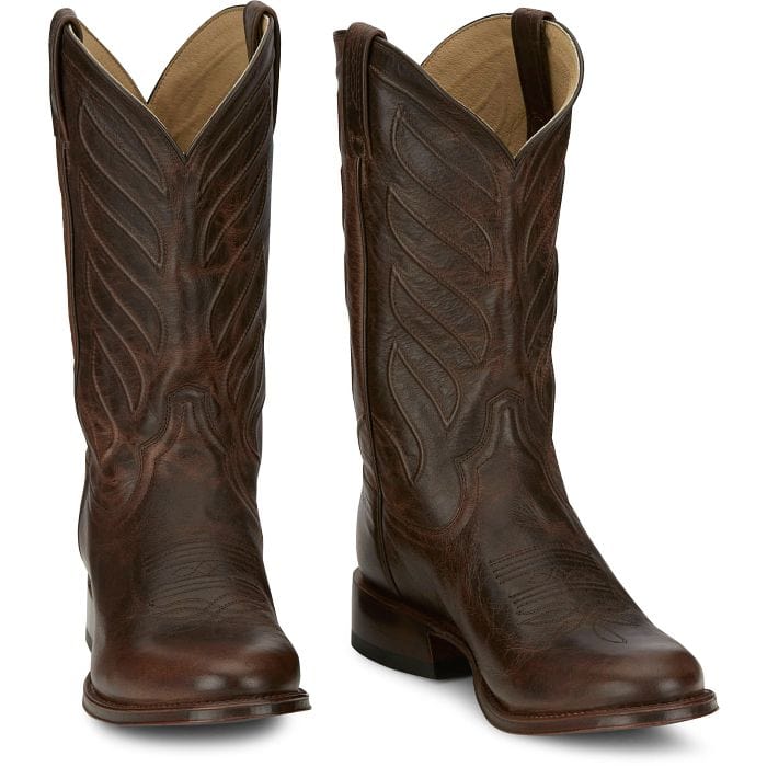 Tony Lama Men's Lenado 12" Walnut Western Boot DR3037 - Image 6