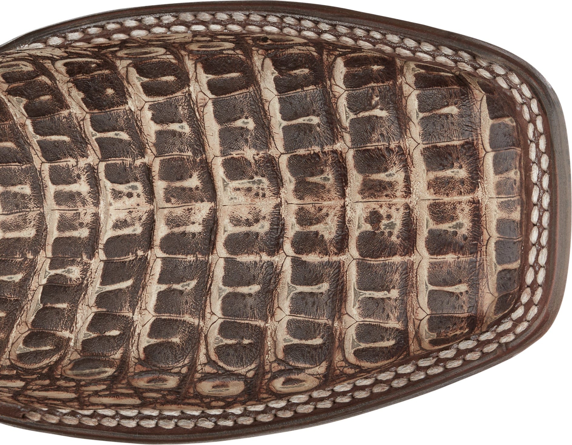 Tony Lama Men's Mitcham Peanut Hornback Caiman Exotic Western Boots TL5259 - Image 5