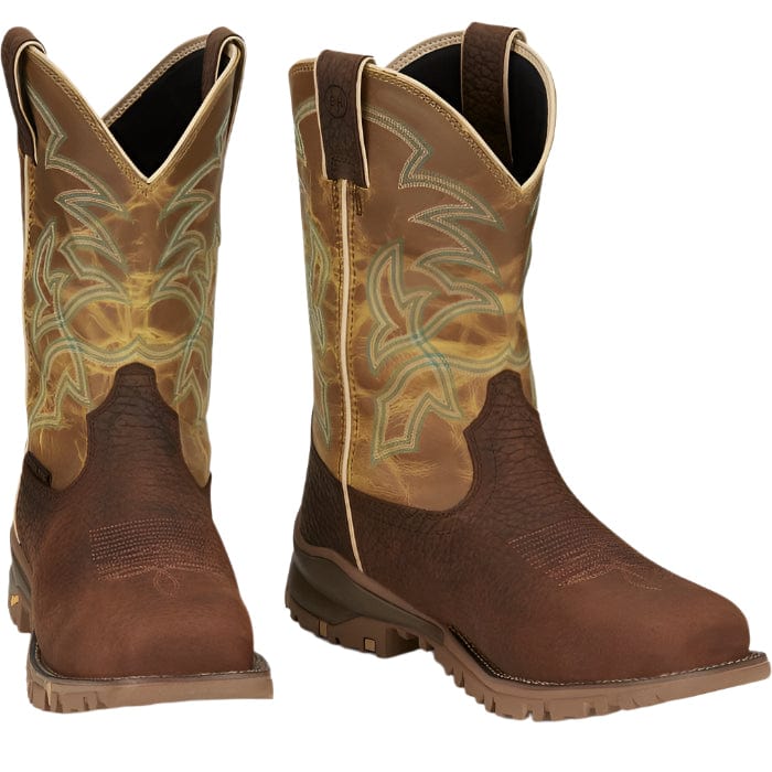 Tony Lama Men's Roustabout Russet Steel Toe Waterproof Boot TW5006 - Image 6