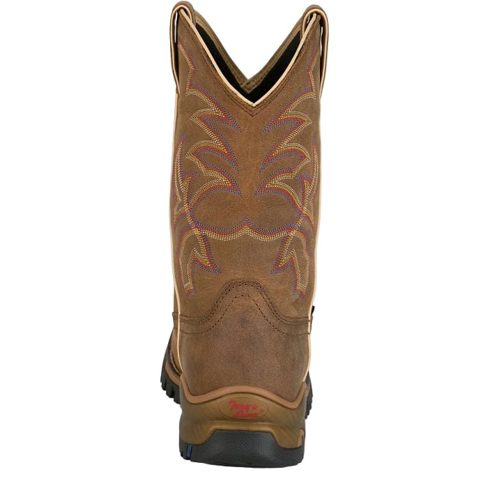 Tony Lama Men's Tan Roustabout Steel Toe Waterproof Work Boots TW5022 - Image 3