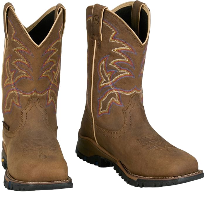 Tony Lama Men's Tan Roustabout Steel Toe Waterproof Work Boots TW5022 - Image 6