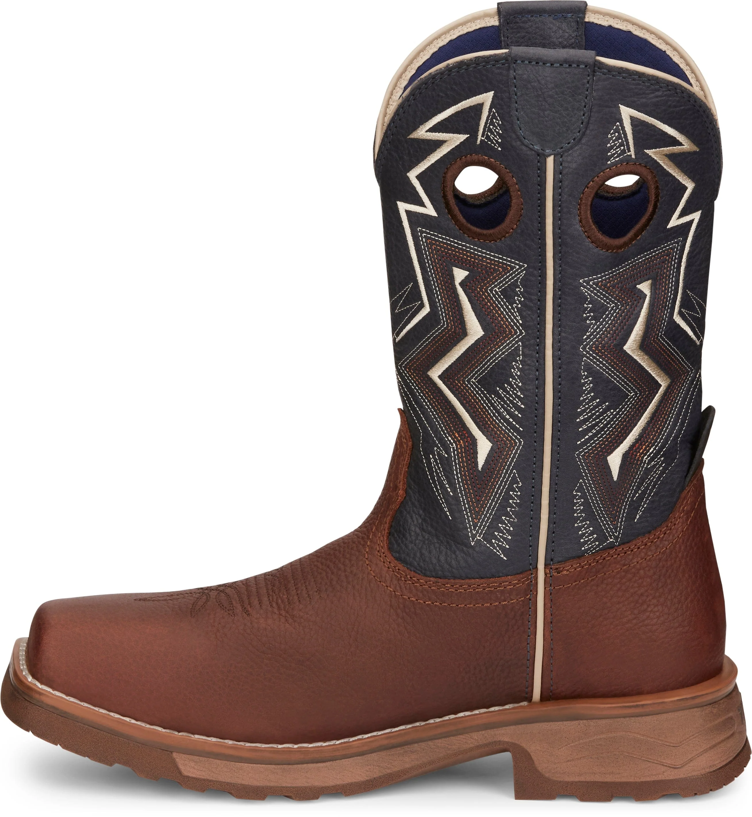 Tony Lama Men's TLX Force Dark Brown Waterproof Composite Toe Western Work Boots TW3402 - Image 4