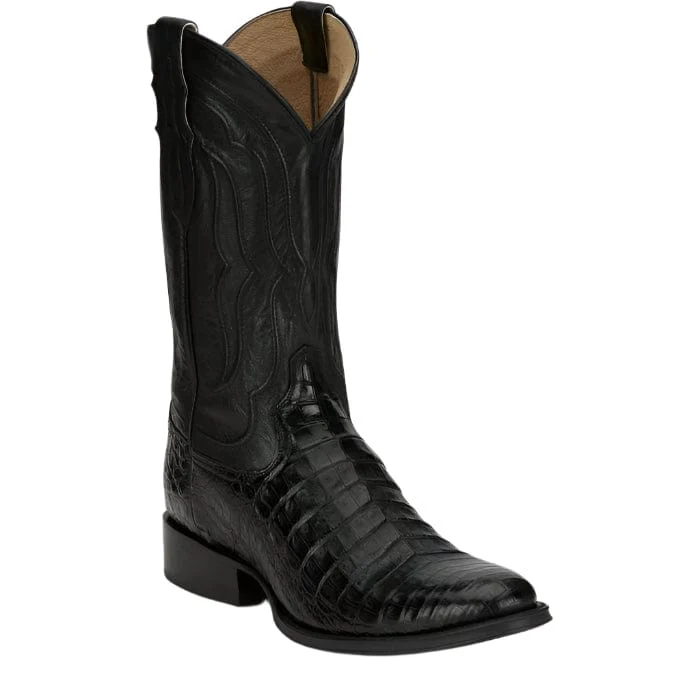 Tony Lama Men's Tremaine Ebony Caiman Boots DR5261