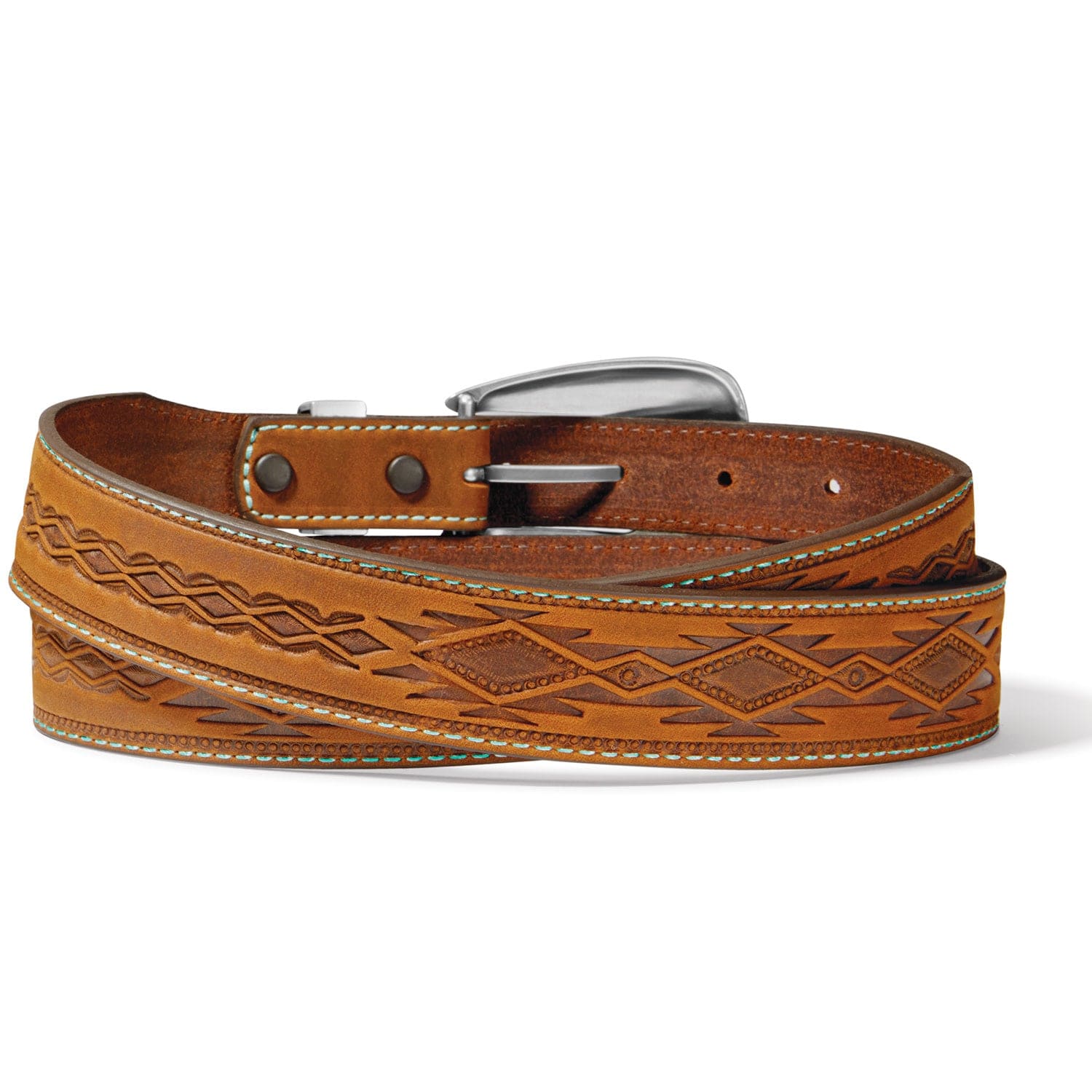 Tony Lama Women's Dakota Southwestern Embossed Belt C51299 - Image 2