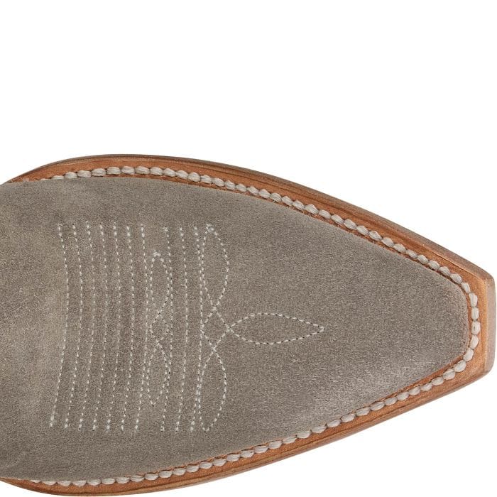 Tony Lama Women's Ash Grey Lea 9" Suede Western Booties DR3260 - Image 5