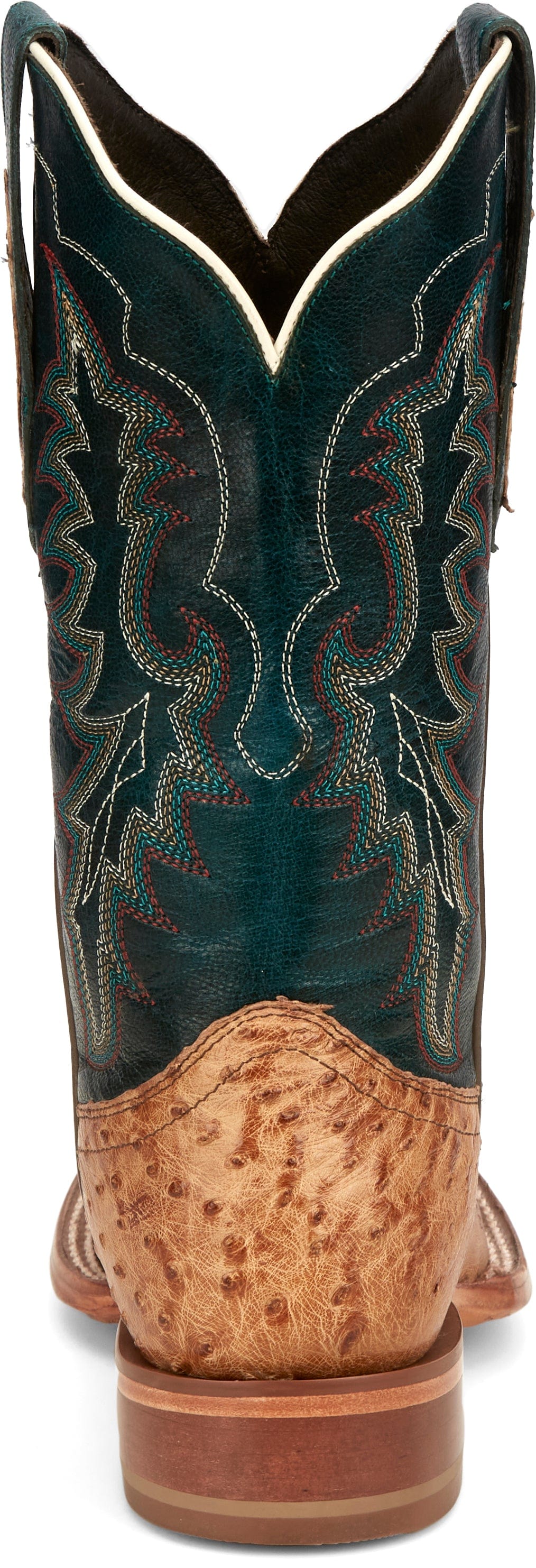 Tony Lama Women's Wildheart Gold/Tan Smooth Ostrich Square Toe Exotic Western Boots SA6209 - Image 6
