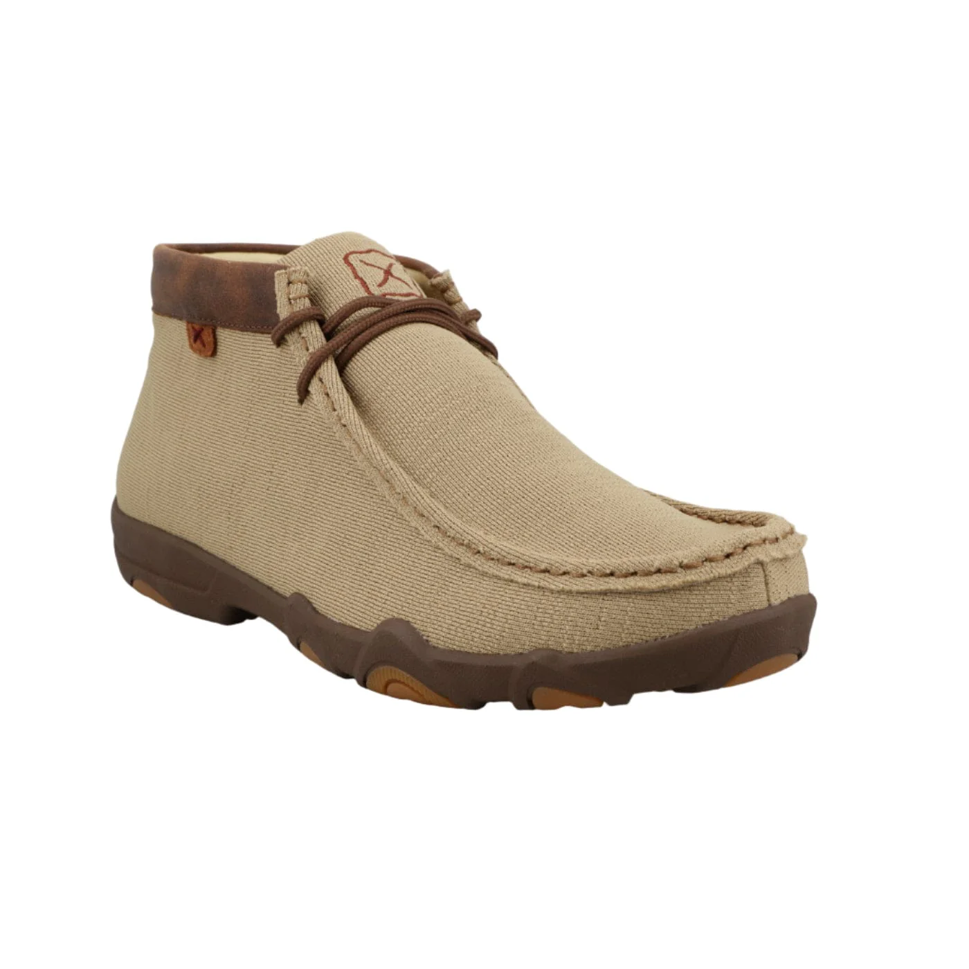 Twisted X Khaki & Brown Ultralite Chukka Driving Moc MDMU001