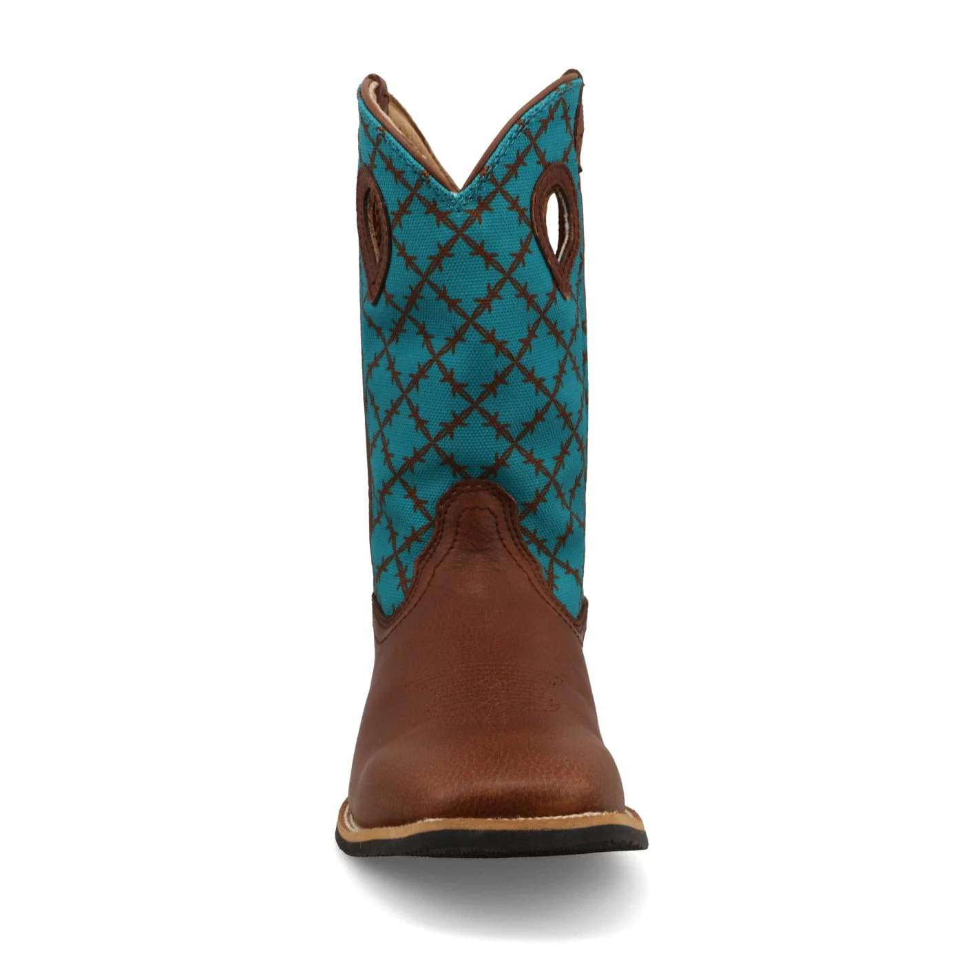 Twisted X Kids Brownie & Turquoise Top Hand Western Boot YTH0024 - Image 5
