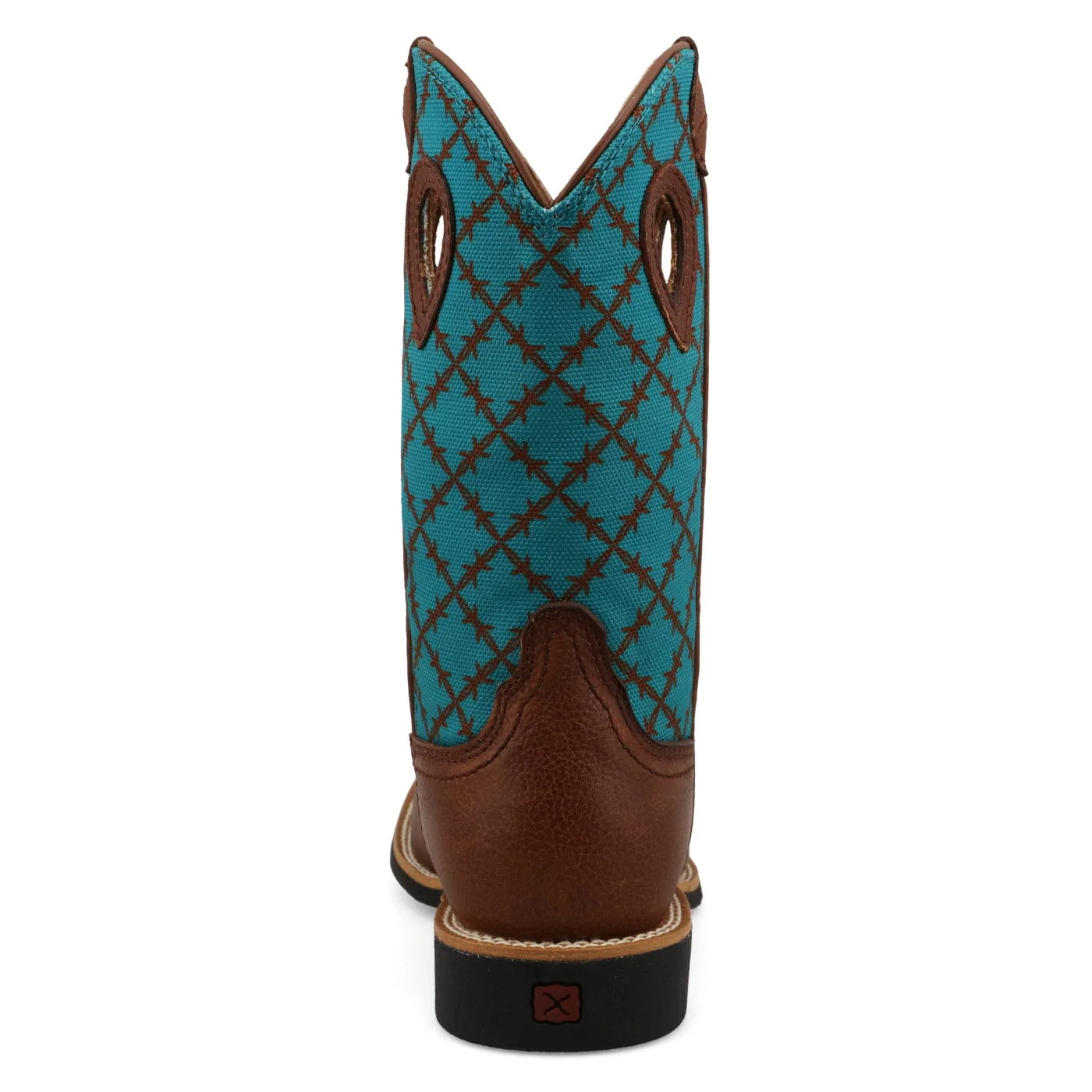 Twisted X Kids Brownie & Turquoise Top Hand Western Boot YTH0024 - Image 6