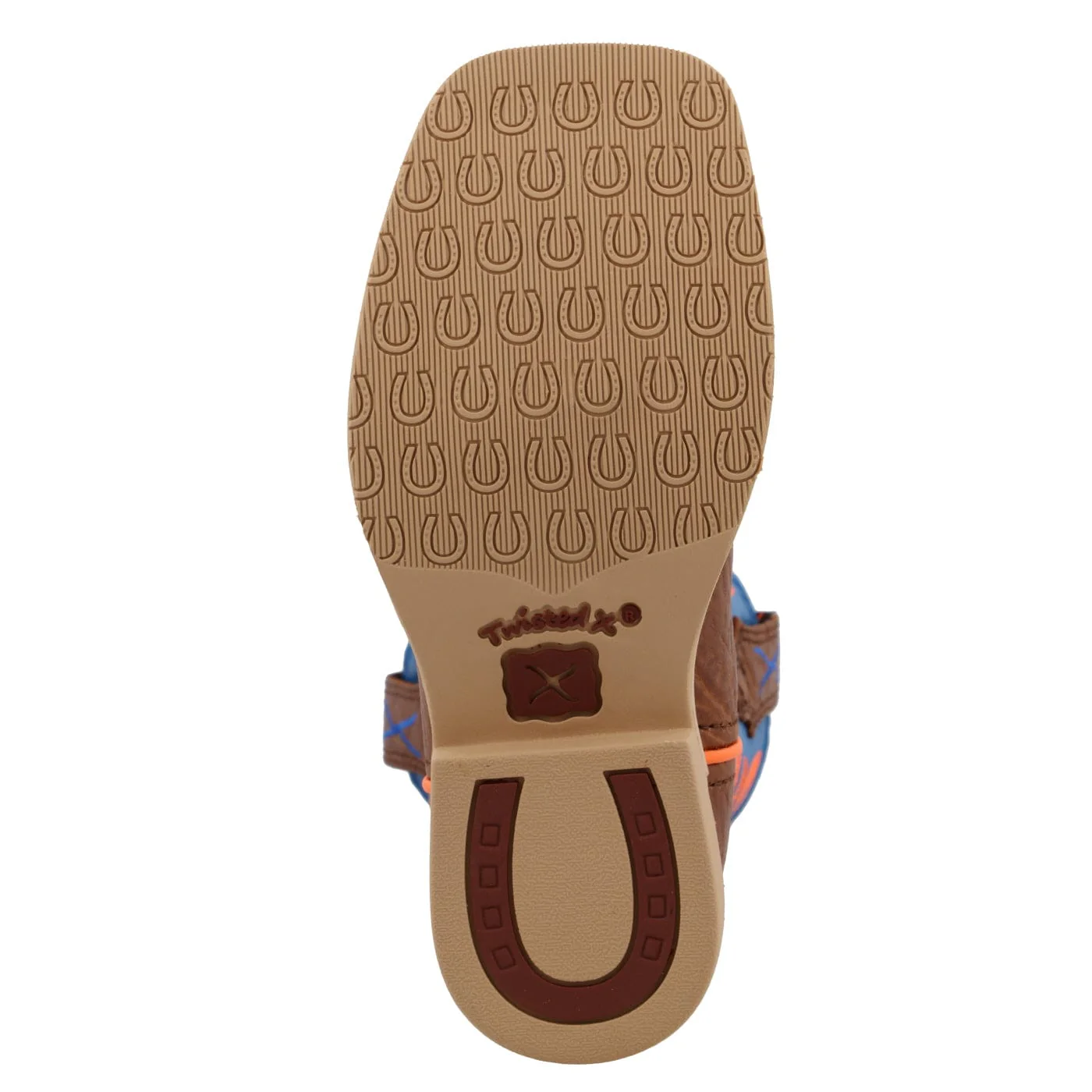 Twisted X Kids Cogc Bullhide & Neon Blue Hooey Western Boot CHY0001 - Image 6