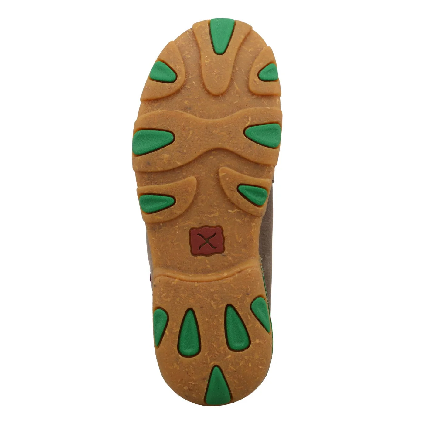 Twisted X Kids Deep Taupe & Kelly Green Chukka Driving Moc Shoe YDM0055 - Image 3