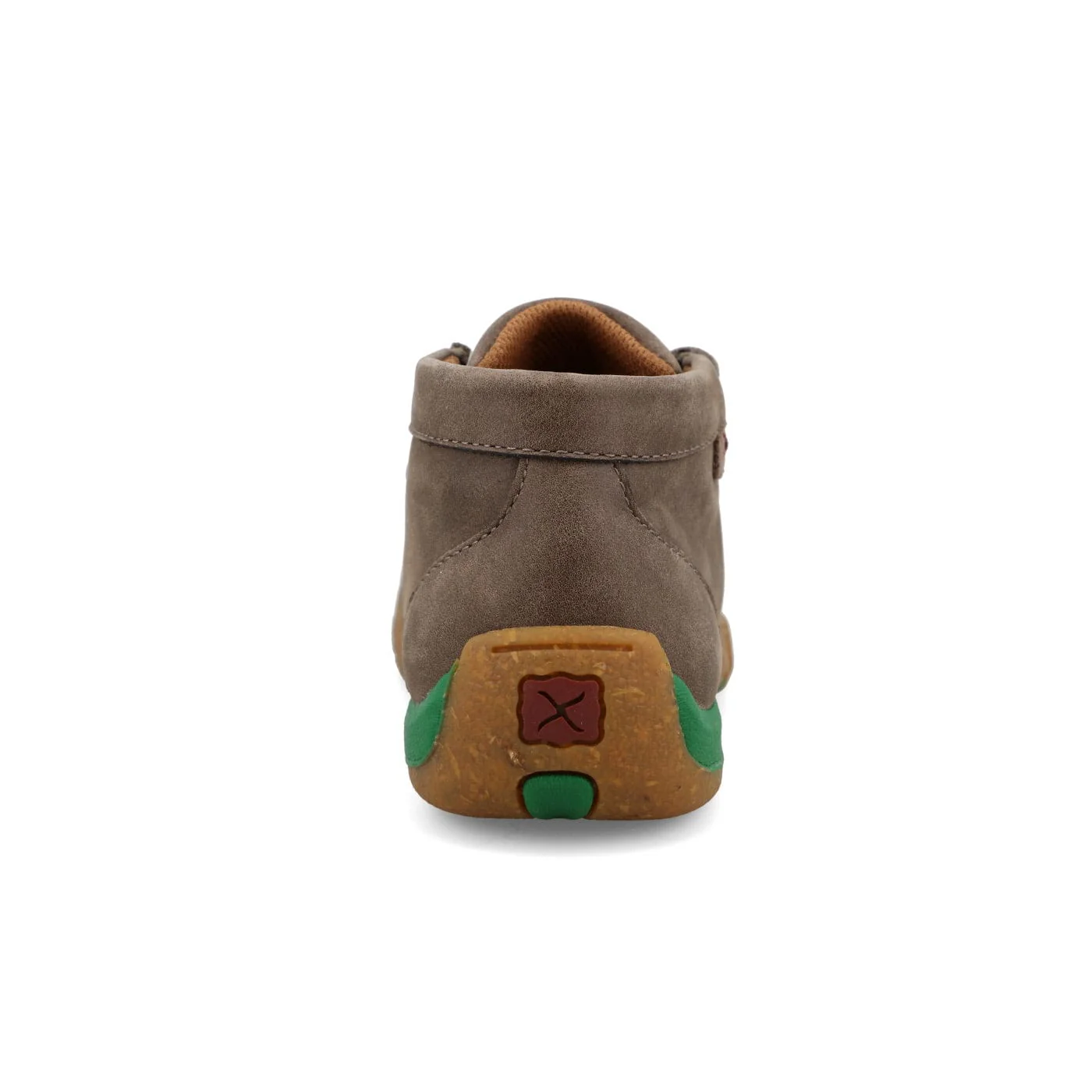 Twisted X Kids Deep Taupe & Kelly Green Chukka Driving Moc Shoe YDM0055 - Image 6