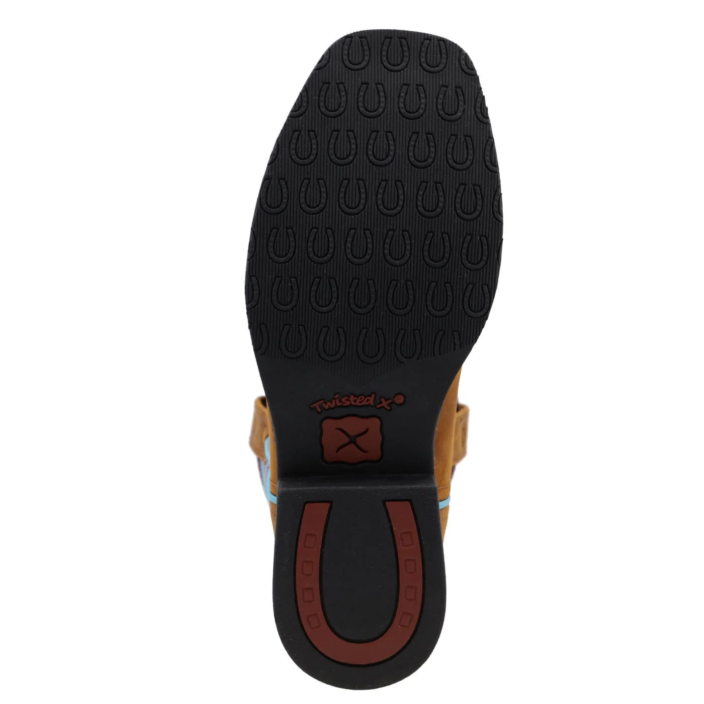 Twisted X Kids Distressed Saddle & Blue Multi Hooey Western Boot YHY0011 - Image 3
