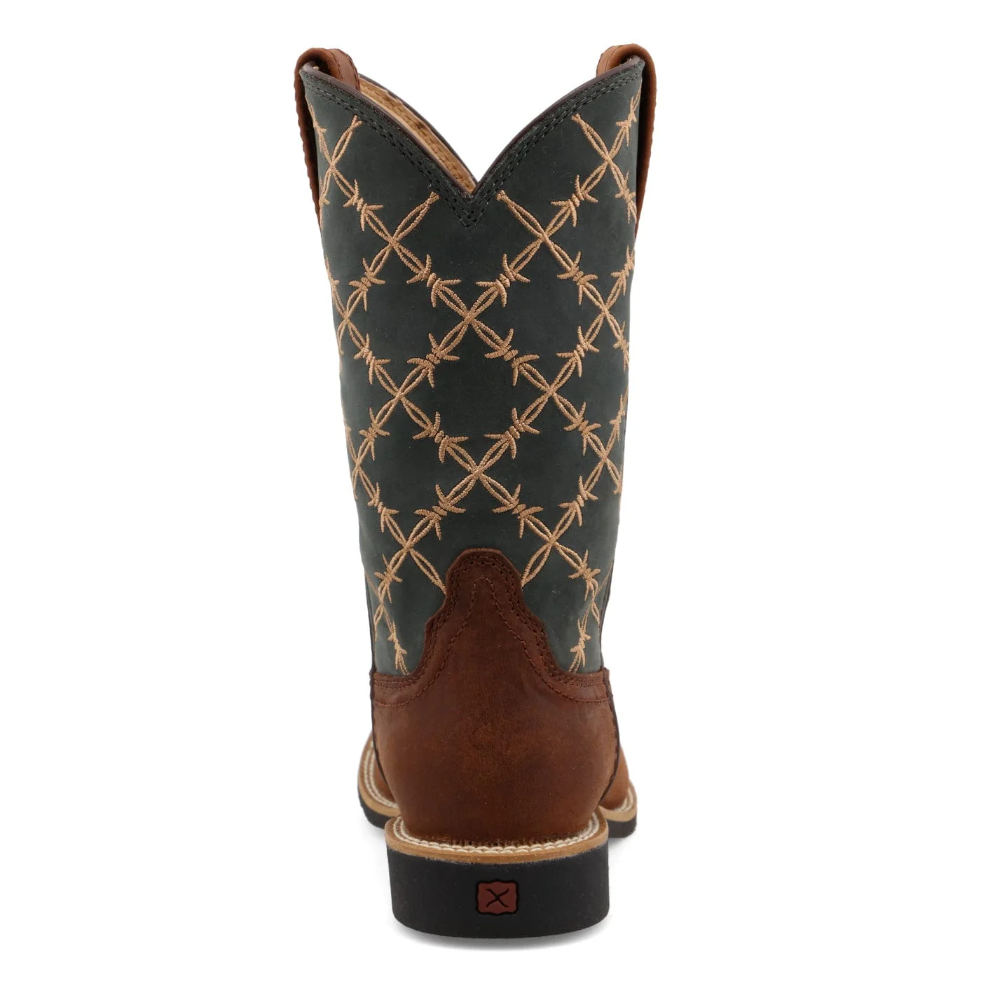Twisted X Kids Mocha & Slate Top Hand Western Boot YTH0019 - Image 6