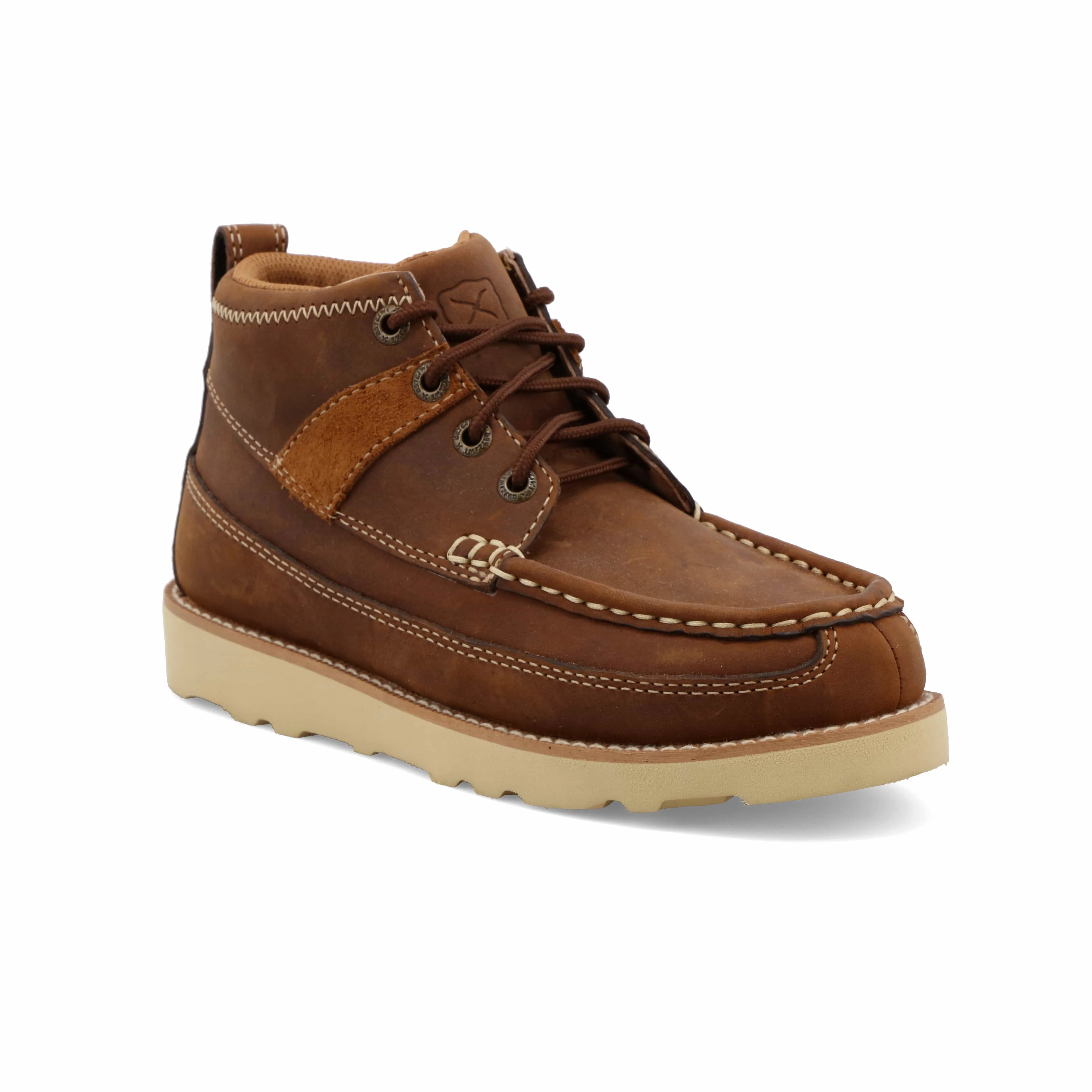Twisted X Kids Oiled Saddle Wedge Sole Boot YCA0001